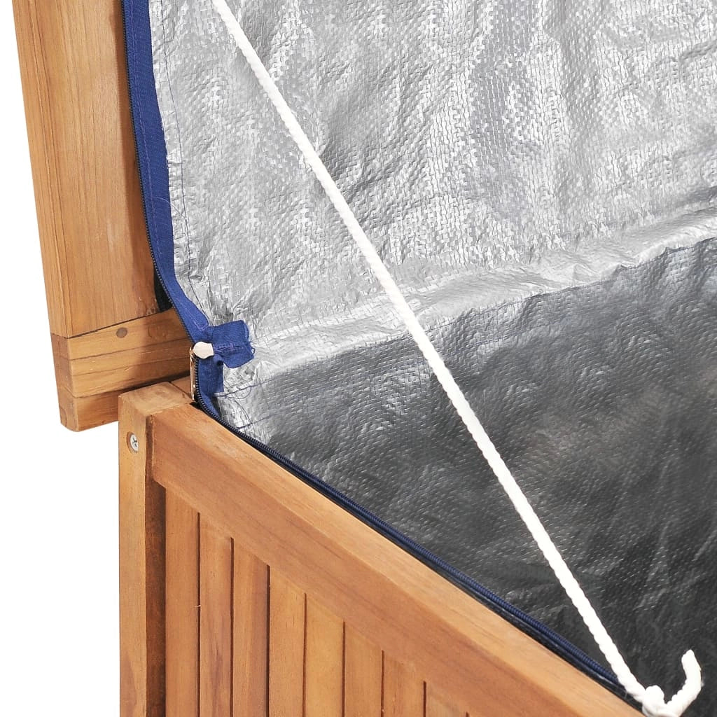 Cassetta portaoggetti per mobili da giardino 90 x 50 x 58 cm in legno massello di teak 02_0013054