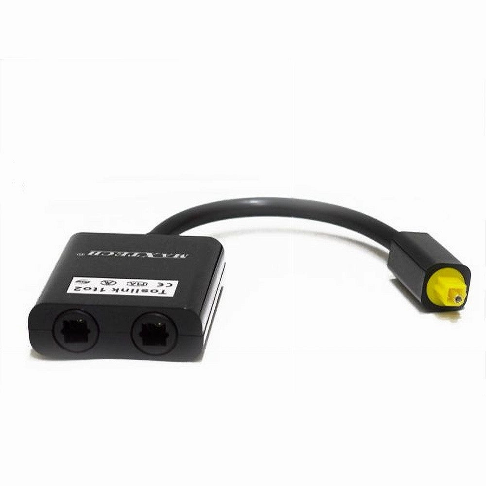 Trade Shop - Cavo Splitter Sdoppiatore Audio Fibra Ottica Maschio 2 Ingressi Femmina Maxtech Spl-fb01 -