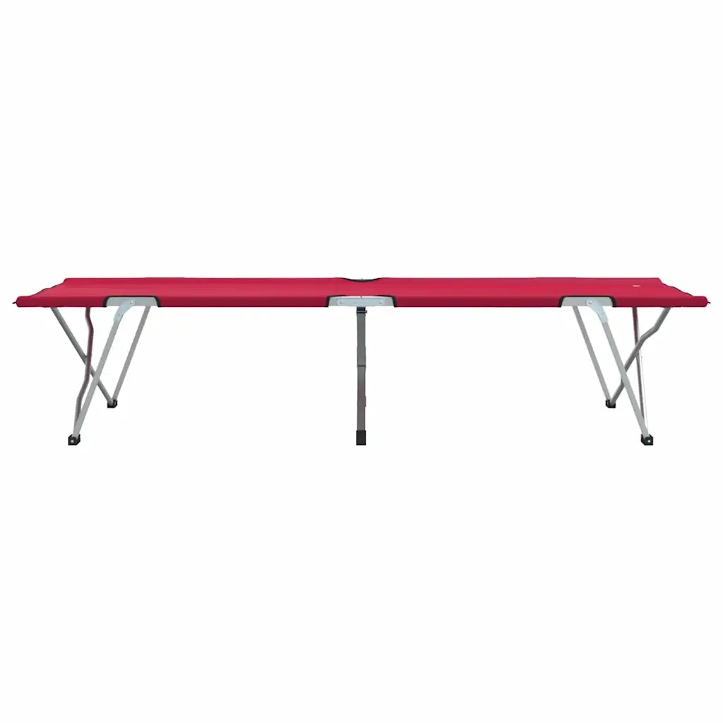 Letto da campeggio pieghevole 2 pz Rosso 194 x 62,5 x 42,5 cm CFW2151053