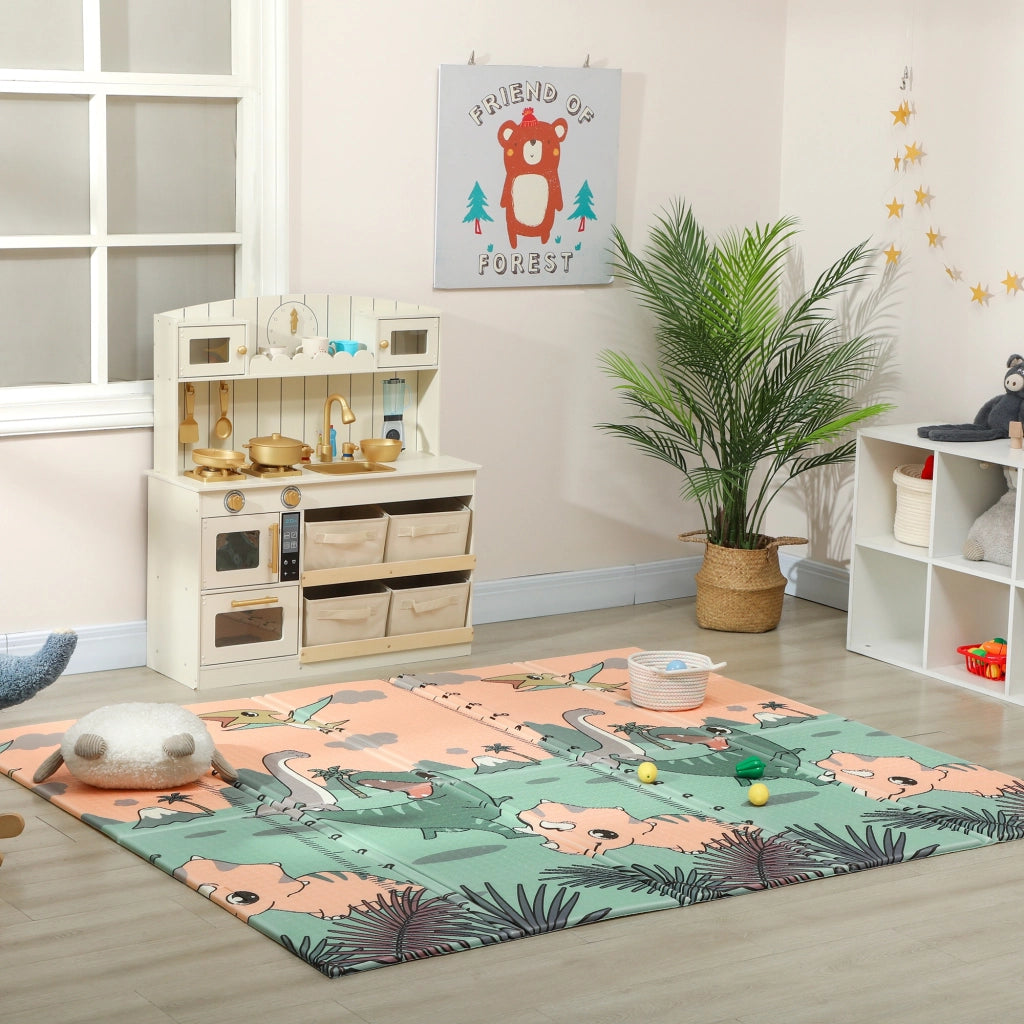 Tappeto gioco per bambini 196x176x1.5 cm ¨C zephmum ¨C pieghevole doppia faccia multicolore