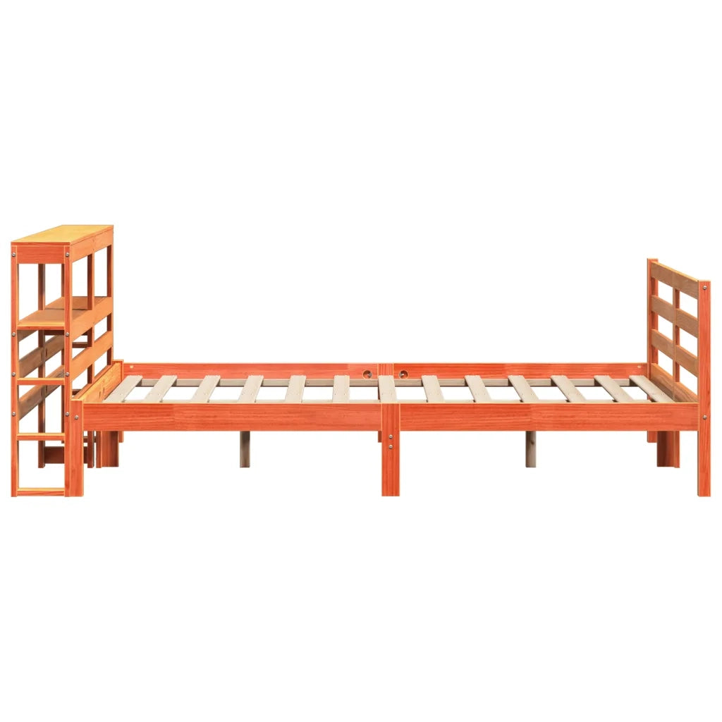 vidaXL Letto senza Materasso Marrone Cera 150x200 cm in Legno di Pino