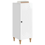 Credenza | Madia | Buffet da pranzo | Armadio da pranzo Bianco Lucido 33 x 34,5 x 90 cm Legno ingegnerizzato