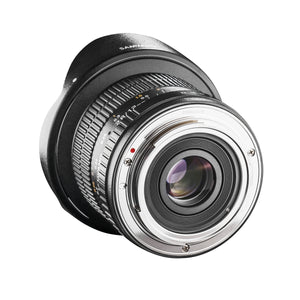MF 12mm F2.8 Fisheye Canon EF - Angolo di campo di 180° - Alta velocità - Messa a fuoco manuale - Adatto per architettura, arte, paesaggio - Con borsa e coperchio di protezione