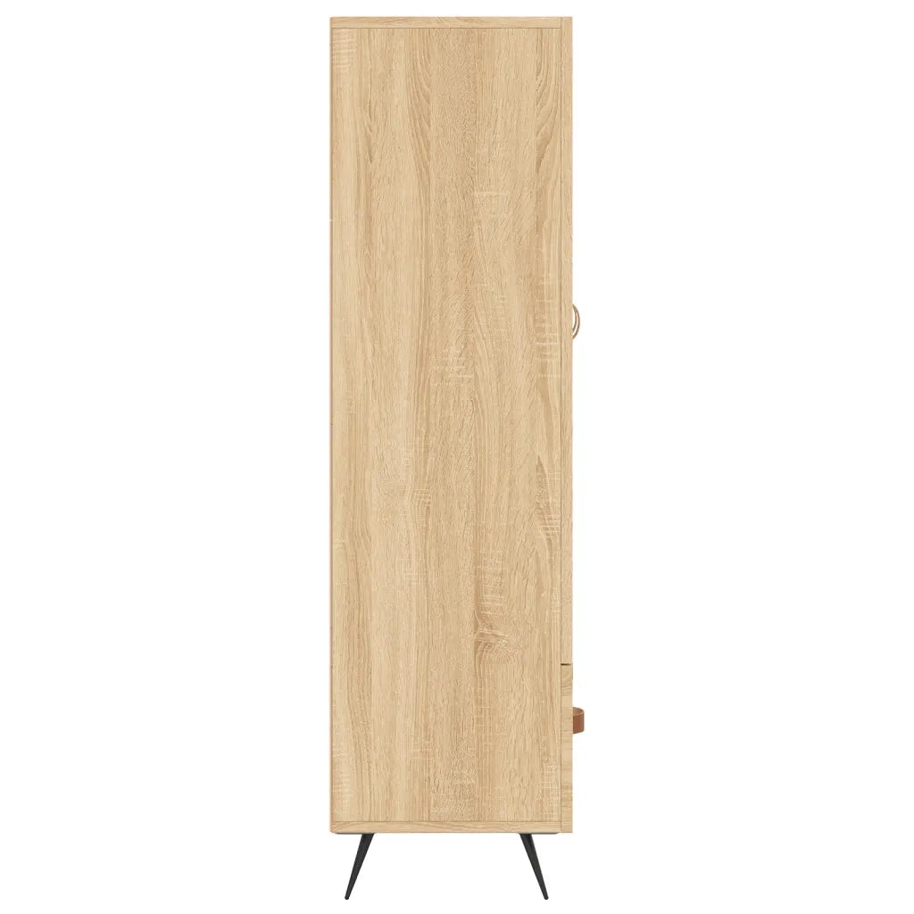 Credenza-Buffet-Armadio da cucina Rovere Sonoma 69,5x31x115 cm in Legno Multistrato 324574