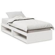 Letto singolo | Letto per adulti | Dormeuse senza Materasso Bianco 75x190 cm in Legno di Pino