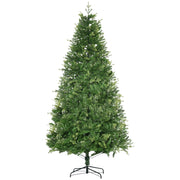 EasyComfort Albero di Natale Artificiale e Ignifugo per Interni con 2056 Rami e Base in Metallo, Ø124x228 cm, Verde