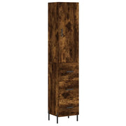 Buffet credenza cassettiera mobiletto mobile contenitore organizer cucina soggiorno salotto alto 34,5 x 34 x 180 cm legno ingegnerizzato marrone 02_0033202