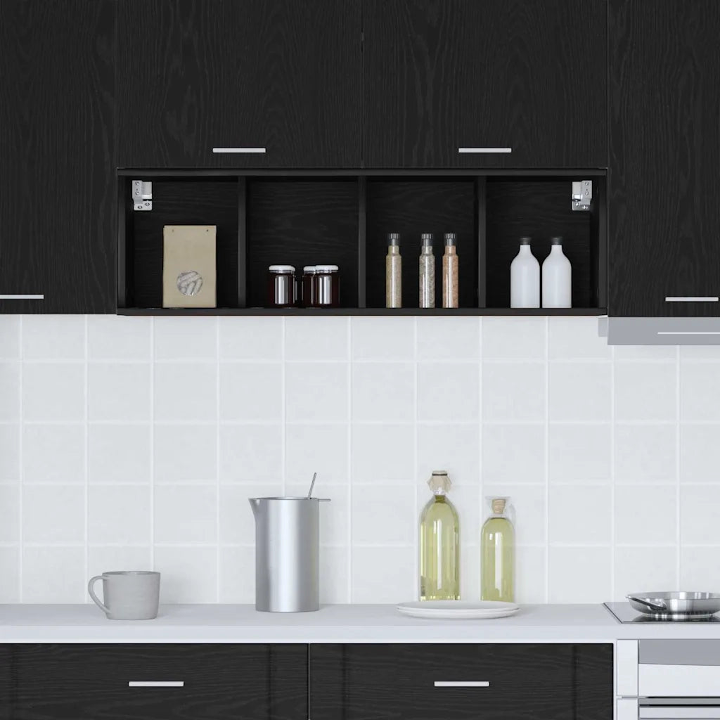 Armadio pensile Rovere Nero 30 x 29,5 x 100 cm