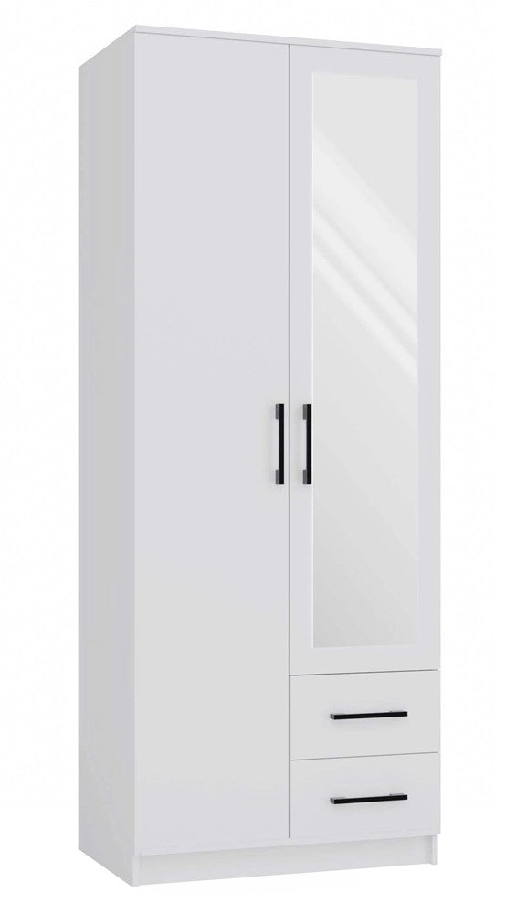 Armadio ROMANA 80 con specchio bianco guardaroba