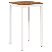 Tavolo Bar da Giardino Naturale e Bianco 60 x 60,5 x 105 cm 901332