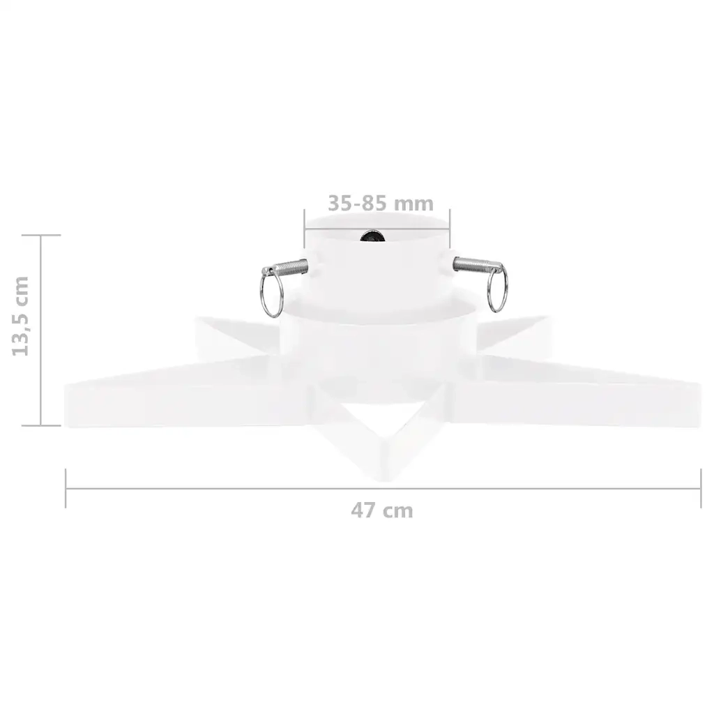 Base per Albero di Natale Bianca 47x47x13,5 cm CFW3303321