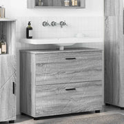 Mobile da Bagno con cassetto Grigio Sonoma 76,5 x 35 x 64 cm 883300