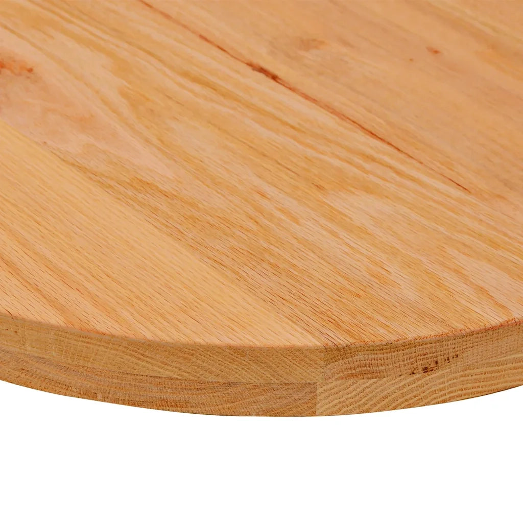 Piano Tavolo Marrone Chiaro 100x50x4cm in Rovere Massello Ovale