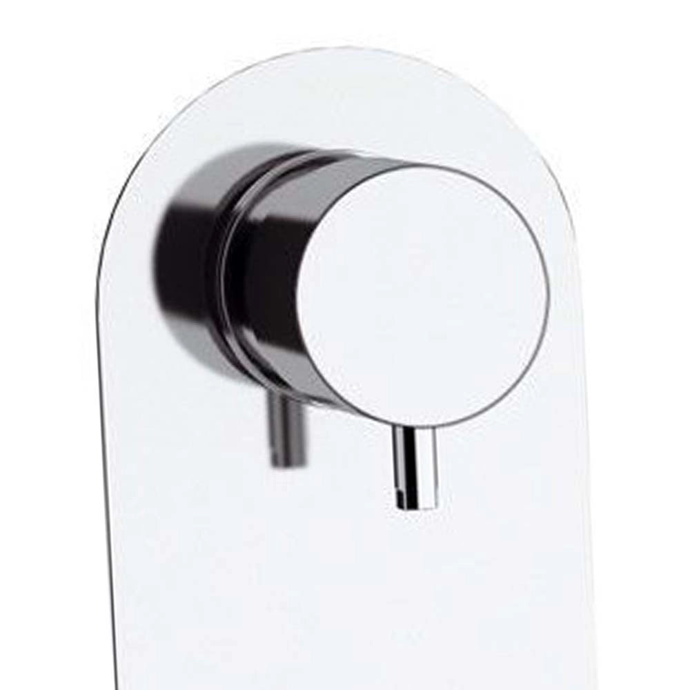 Rubinetto per doccia, con deviatore a 5 vie su piastra singola, made in italy, serie suvi