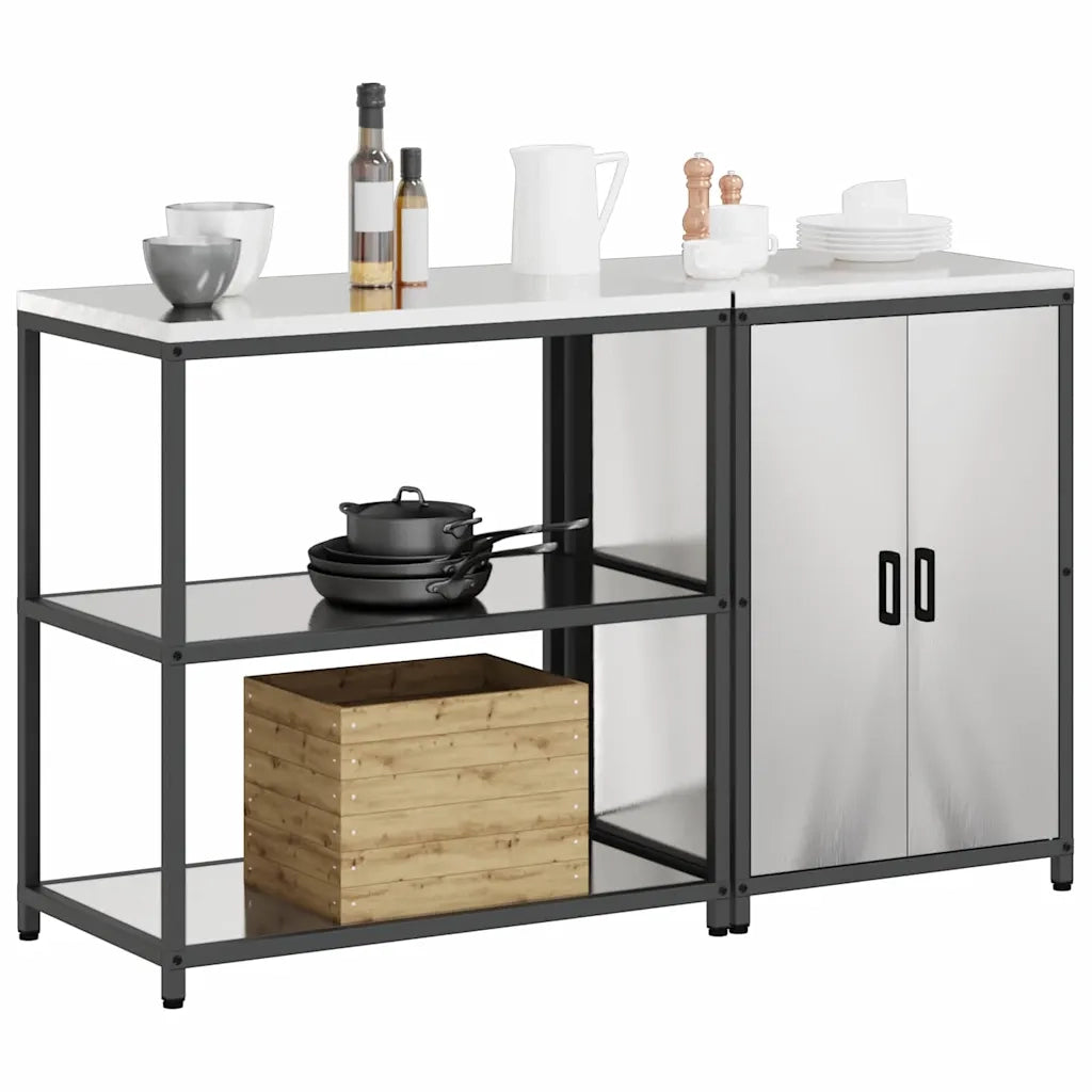 Set di Stoccaggio per Cucina 2 pcs Argento Acciaio inossidabile 3392663