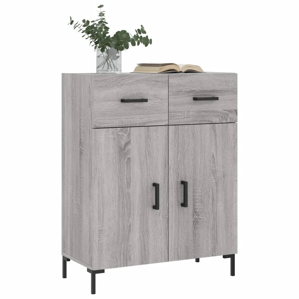 Credenza-Buffet-Armadio da cucina Grigio Sonoma 69,5x34x90 cm in Legno Multistrato 145786