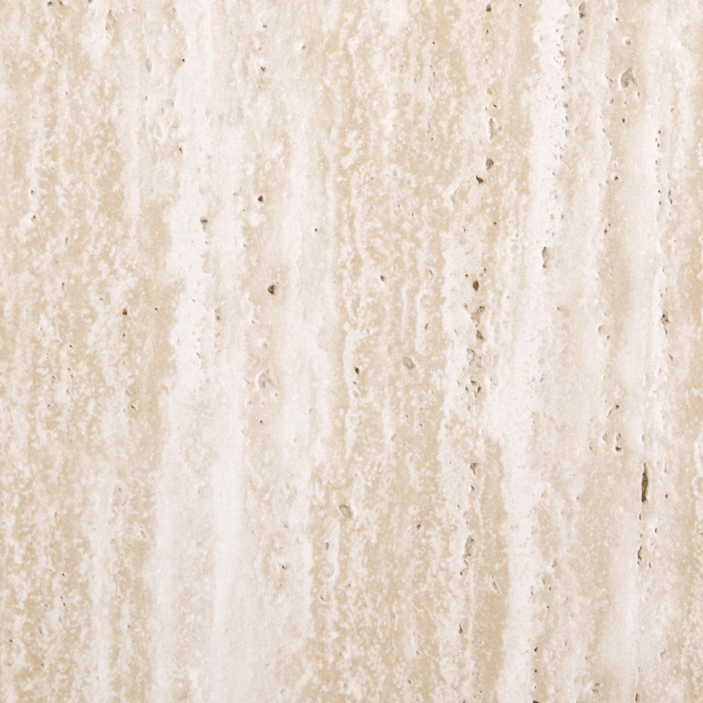 Tavolino Beige Piano in MDF Impiallacciato Base in pietra 50 x 50 cm Design moderno Soggiorno