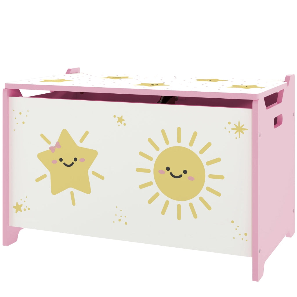 Cassa Portagiochi con Coperchio ¨C Zephmum ¨C Rosa 60x37x39 cm