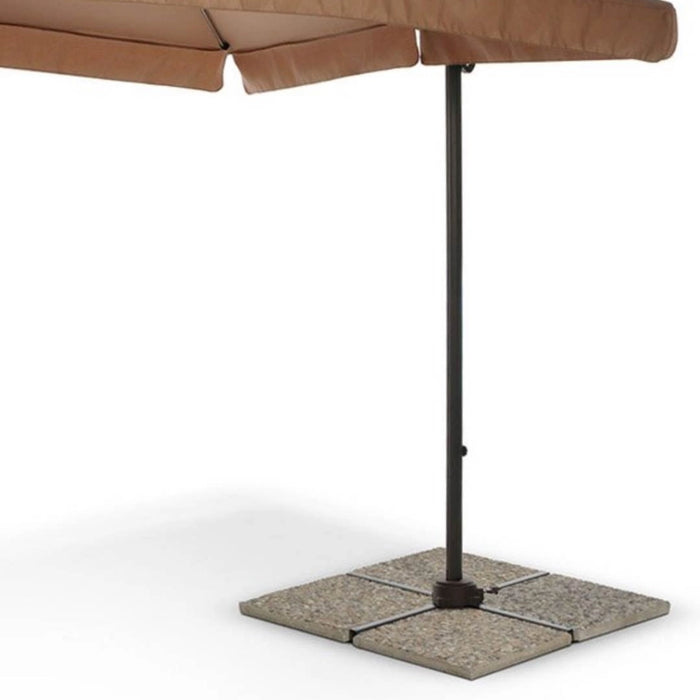 Piastra in graniglia per base ombrellone cm 40x40x3,5