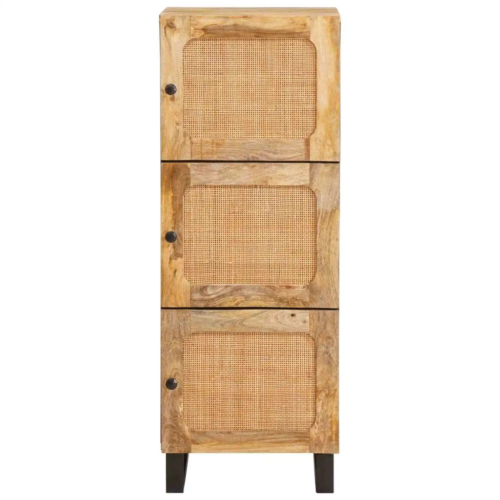 Credenza | Madia | Buffet da pranzo | Armadio da pranzo Marrone 90 x 33 x 75 cm Legno di mango massello