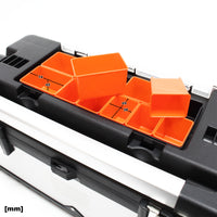 Valigetta porta attrezzi acciaio inox e plastica Cassetta portautensili con maniglia