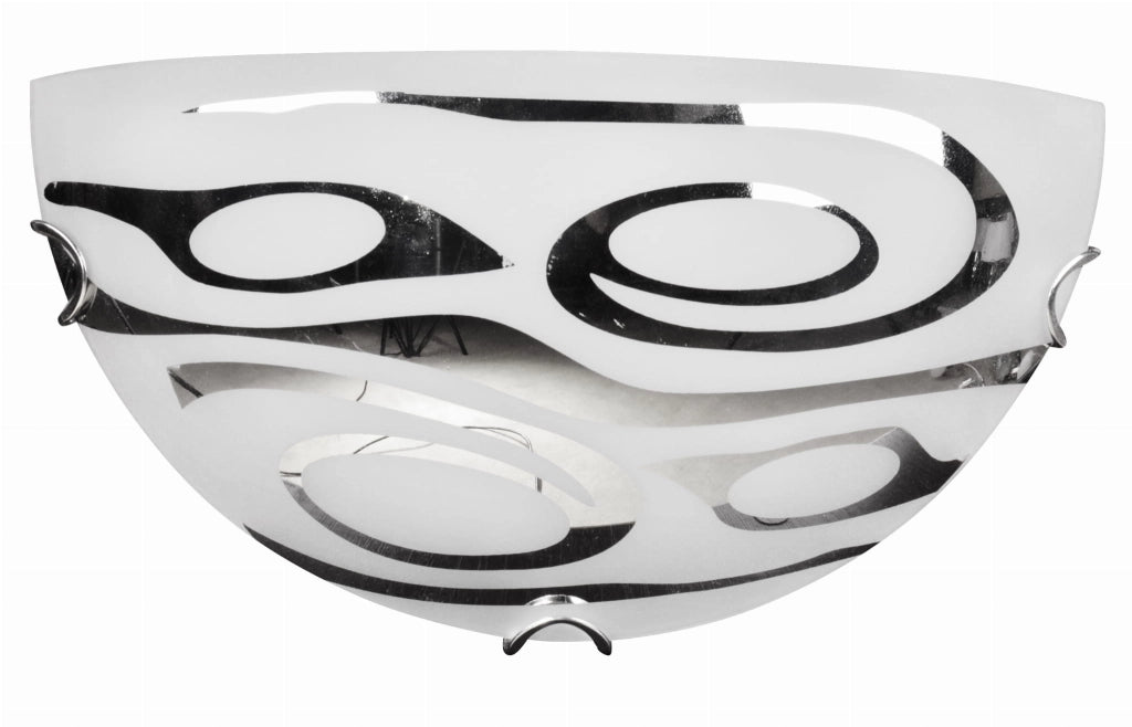 Plafoniera Candellux Edgar 11-09227 cromata vetro 30cm E27