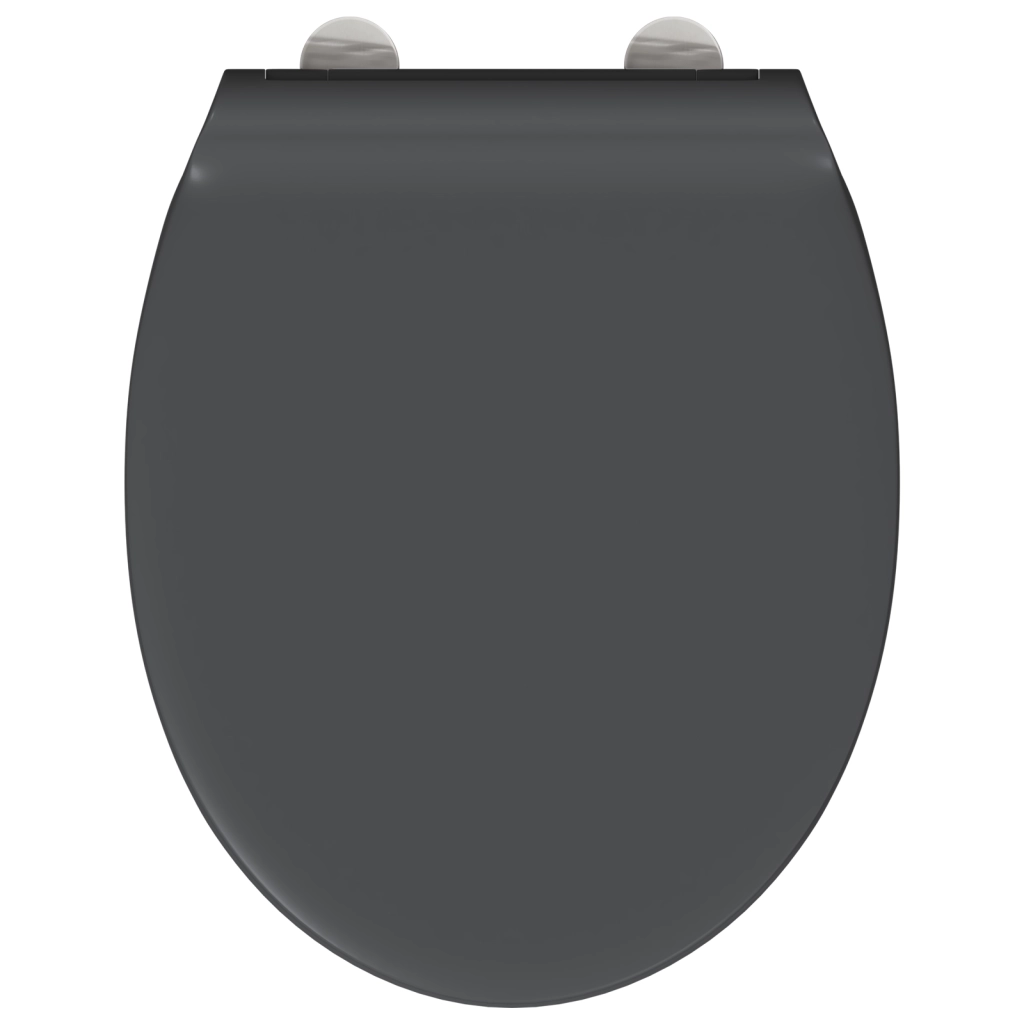 Toilette a rilascio rapido  con chiusura morbida in Duroplast Antracite