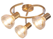 Plafoniera Rabalux Holly 3xE14 oro antico ambra 44cm