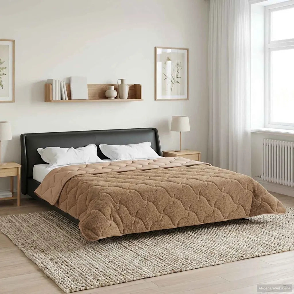 Duvet Invernale Talpa 220 x 260 cm Microfibra e Fleece Teddy