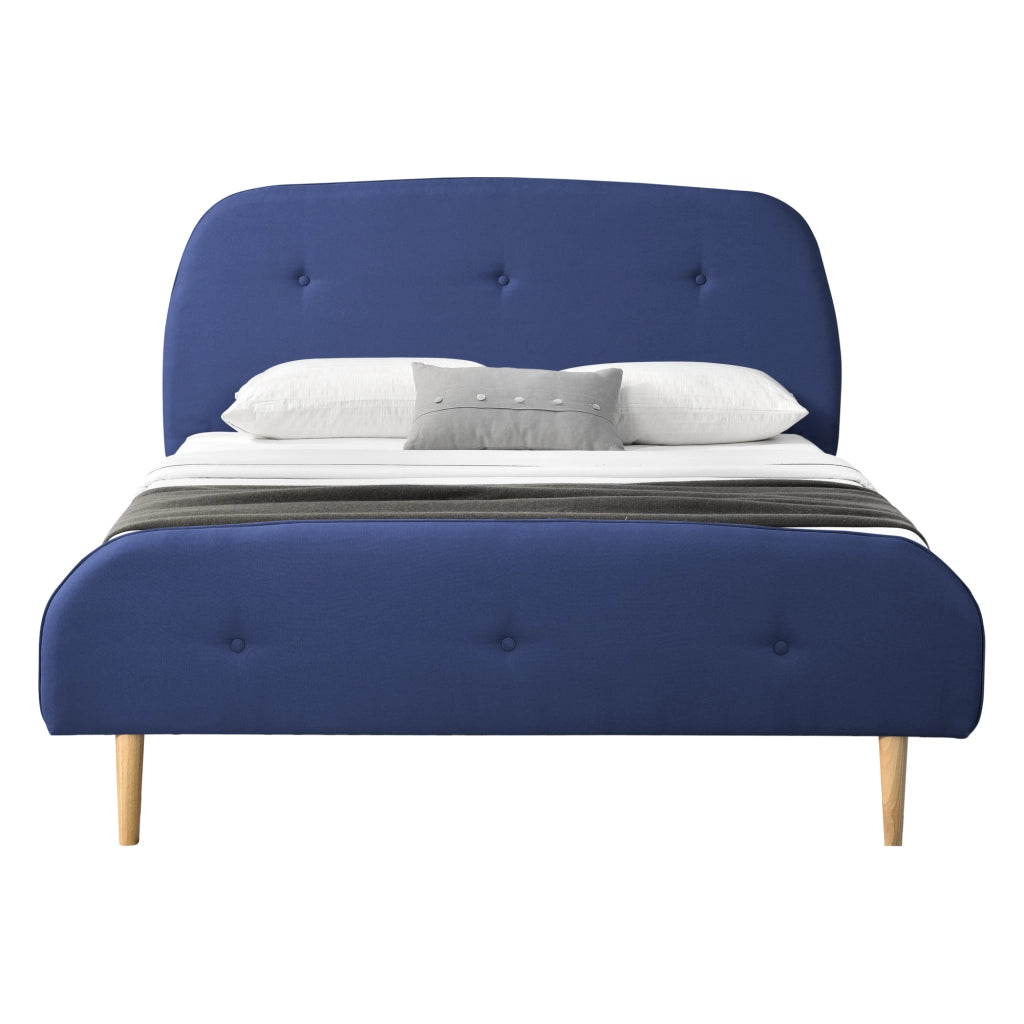 Struttura Letto Imbottito con Testiera Alta e Pediera Trapuntate 160 x 200 cm Letto Matrimoniale / 2 Piazze con