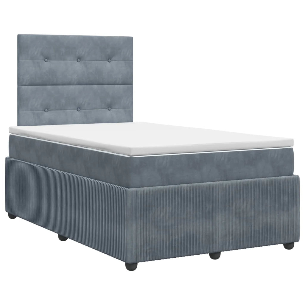 Letto box spring con materasso Grigio Scuro 120 x 200 cm 3454584