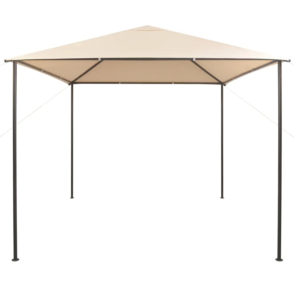 Gazebo Padiglione Tenda Tettoia-Tenda da giardino 3x3 m Acciaio Beige
