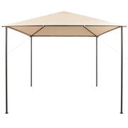 Gazebo Padiglione Tenda Tettoia-Tenda da giardino 3x3 m Acciaio Beige