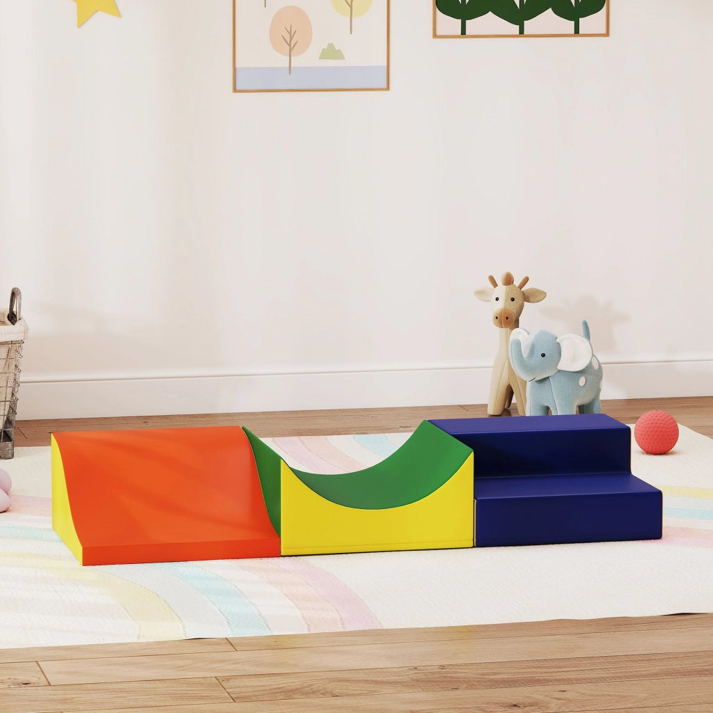 Set per bambini 3 pezzi arrampicata e striscio ¨C zephmum ¨C giallo, pelle sintetica, schiuma