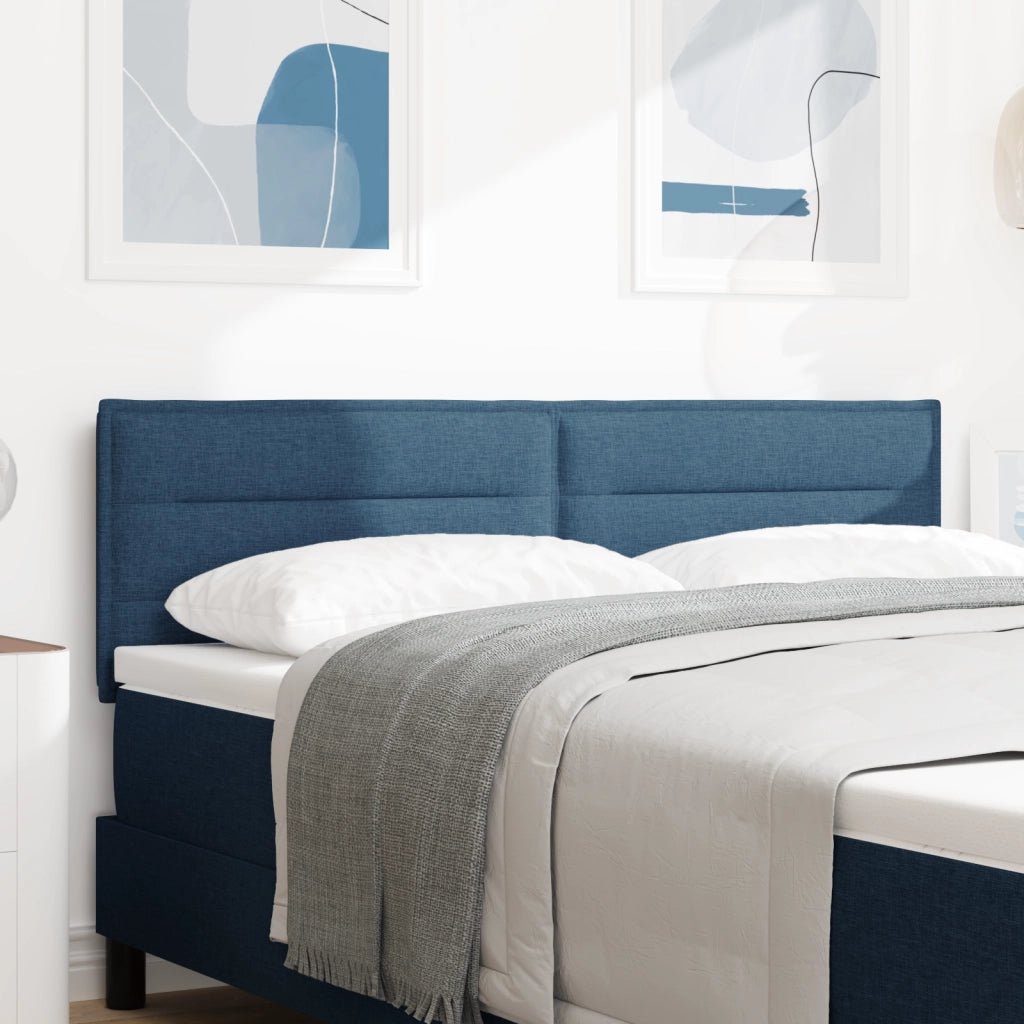 Testata LED Design Linee Blu 80 cm Tessuto
