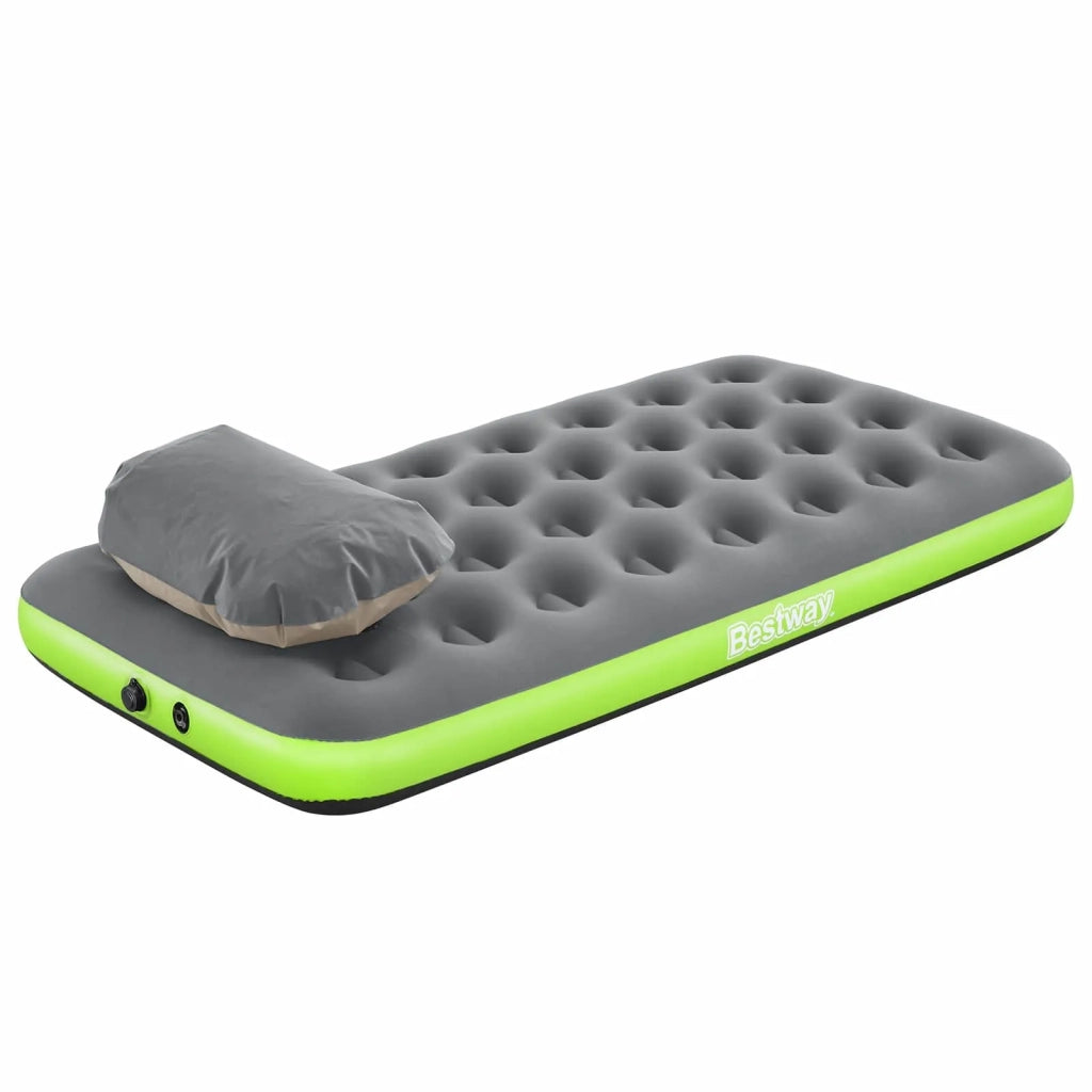 Bestway Materasso ad Aria Grigio e Verde 188 x 99 x 22 cm PVC 42035747