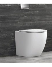 WC MILOS bianco senza brida 57x36x38 cm con sedile WC soft-close