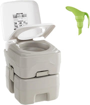 WC Portatile Adulti con Serbatoio dell'Acqua Rimovibile da 20 L, Toilette Portatile con Pompa di Scarico, WC Chimico da Campeggio, per Camper, Barca, Portata 200 kg