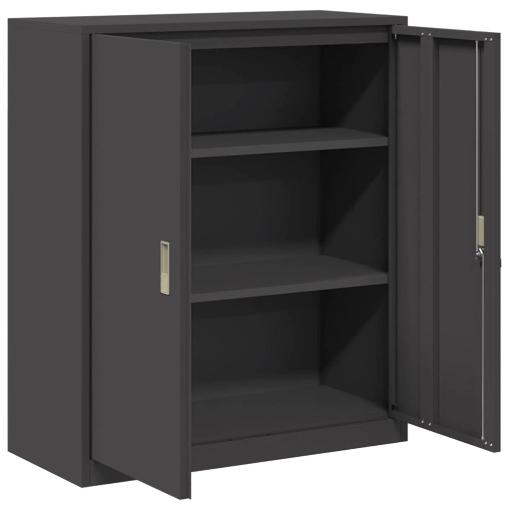 Armadio Nero 90 x 40 x 105 cm Acciaio