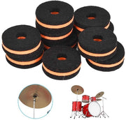 Accessori per Batteria - Cinture di Supporto per Cimbali - 10 Pezzi - 35mm - Anelli di Sostegno - Accessori per Batteria Professionali - Materiali di Alta Qualità - Kunststof