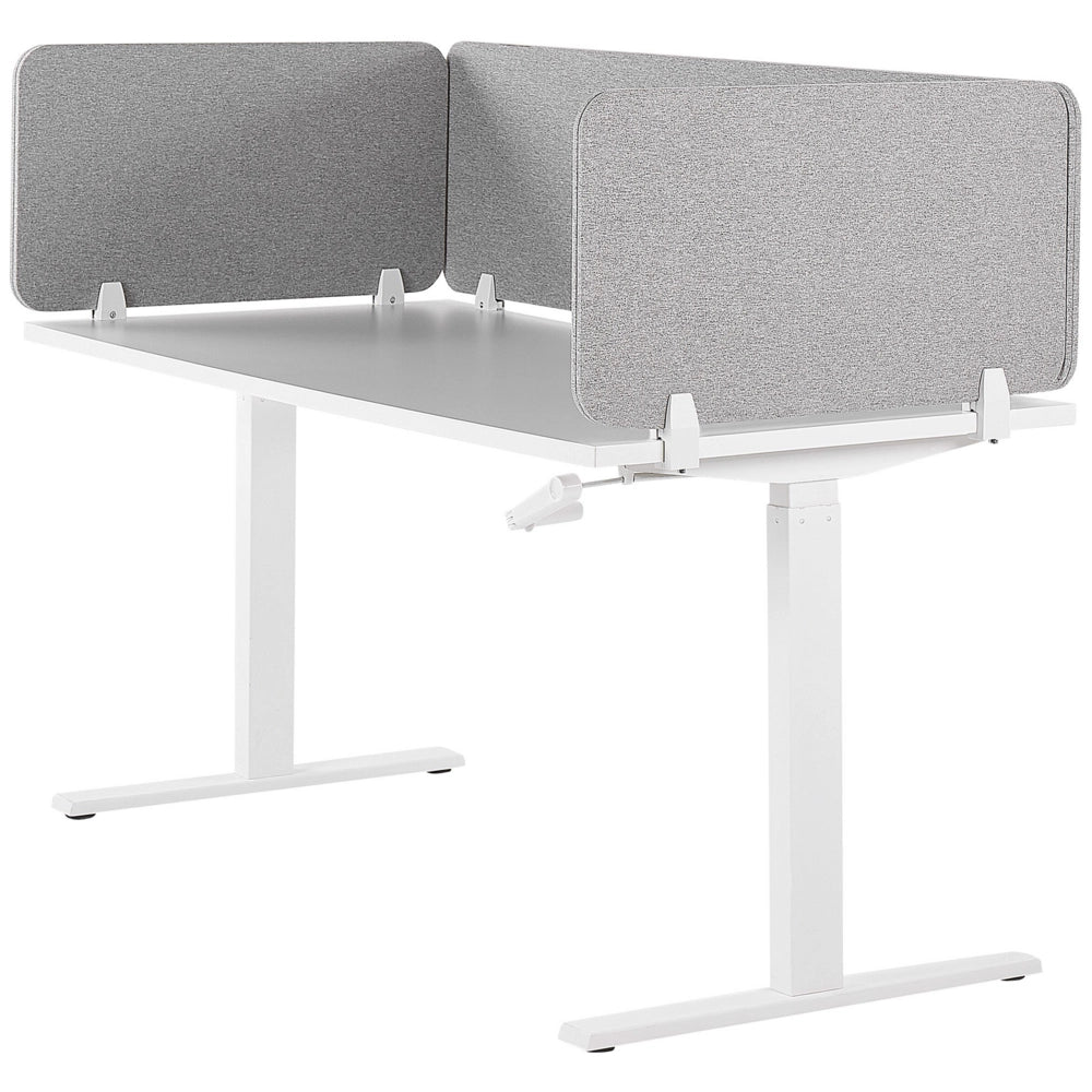 Pannello Divisorio Grigio Chiaro Fonoassorbente 72 x 40 cm in Plastica PET