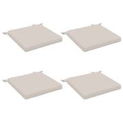 Cuscini per Sedia in 4 Pezzi SOEST 4 pz 100% Poliestere Bianco 944356
