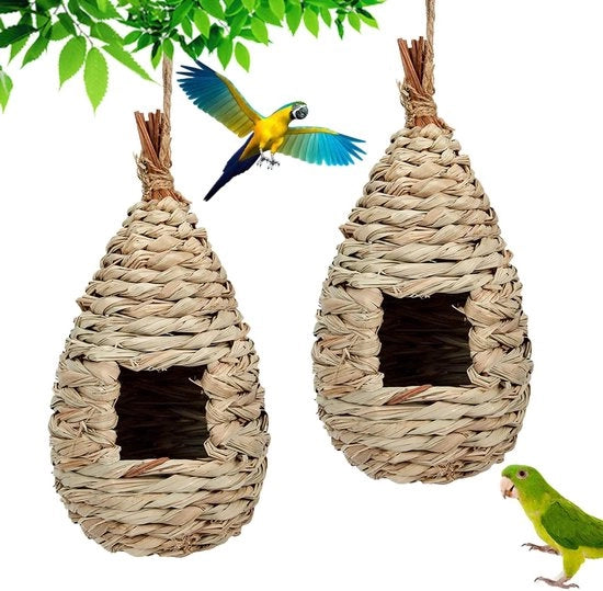 Casa per uccelli - adatta per piccoli uccelli - 2 pezzi