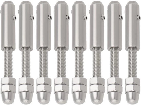 Termine di cavo 3mm - Impermeabile - Calzini per cavi - Connettore di cavo IP68 - Acciaio inossidabile - Adatto per cavi da 3-4mm
