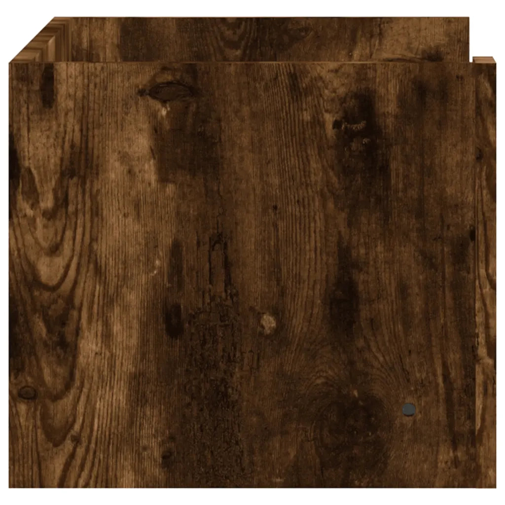 Mensola a Muro Rovere Fumo 70,5x35x30,5 cm Legno Multistrato