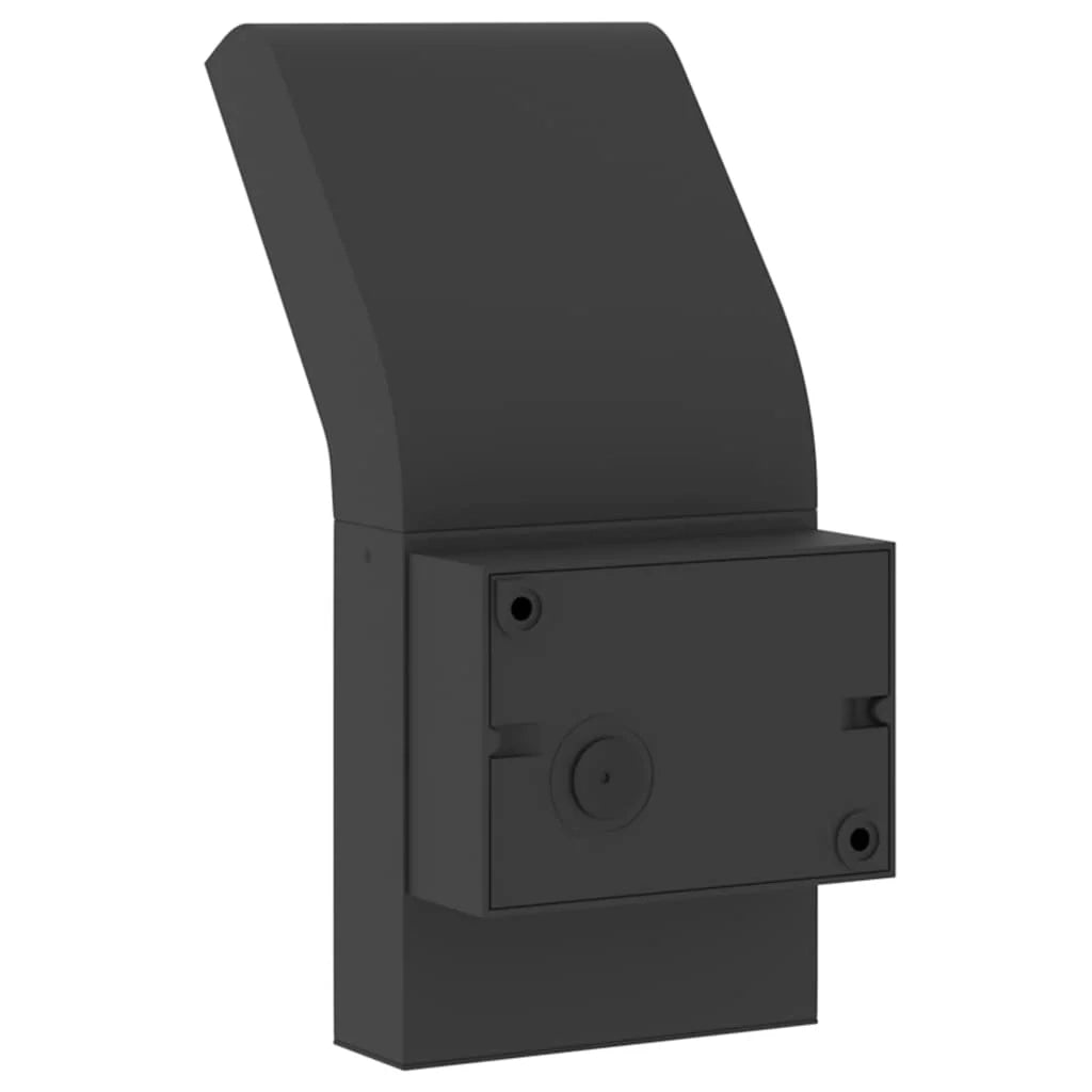 Set di 2 applique LED da esterno con sensore di movimento 10 x 15 x 22 cm alluminio nero 02_0056586