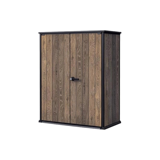Keter Box Porta Attrezzi Vertical Shed Signature Walnut 140x73,6x170,4H cm