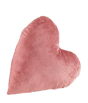 Cuscino a Forma di Cuore in Velluto Rosa 42x41 cm - RASHAD