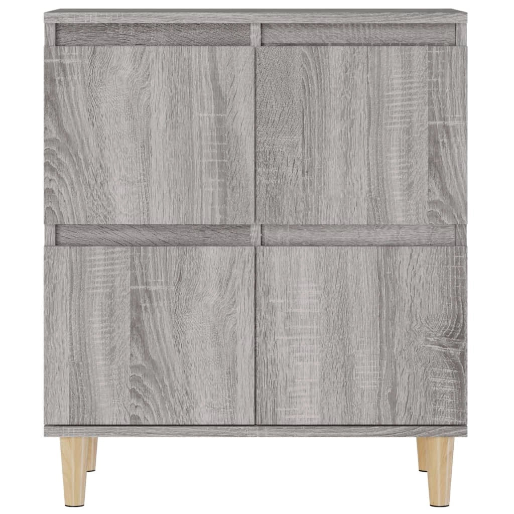 Buffet credenza cassettiera armadio mobile contenitore organizer per cucina soggiorno salotti set di 2 Sonoma 60 x 35 x 70 cm in legno ingegnerizzato grigio 02_0036964