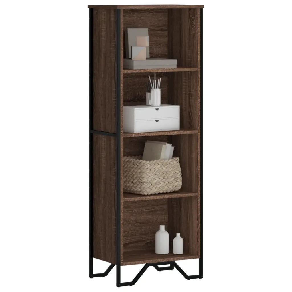 vidaXL Libreria Rovere Marrone 50x31x137,5 cm in Truciolato